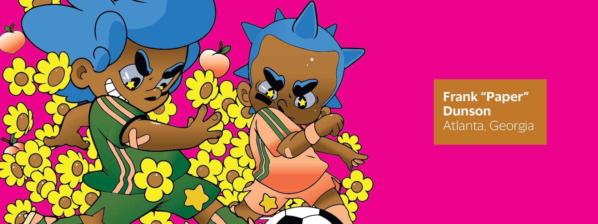 Artwork by Frank "Paper" Dunson from Georgia, USA  created for Visa’s Reimagine FIFA World Cup 2026 collaboration.